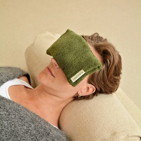eyepillow - oogkussen met lijnzaad, lavendel en bergkristal