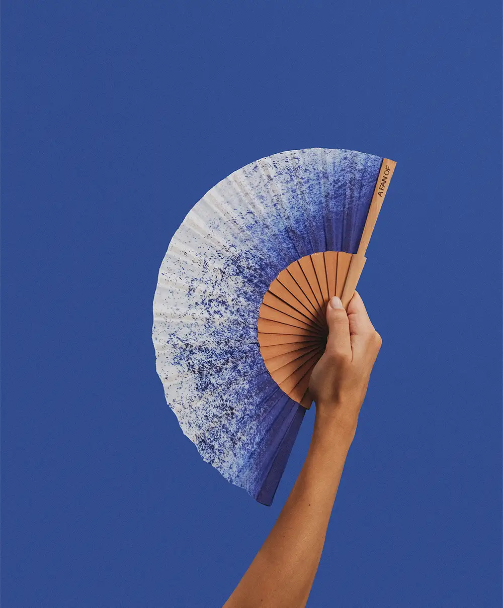 a fan of - waaier 'blues splash'